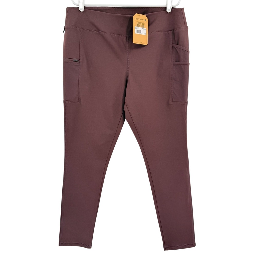 Carhartt Force Women's Fitted Lightweight Utility Legging XL 16-18 Burgundy NWT